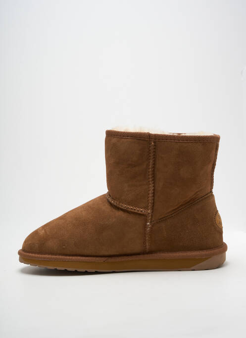 Bottines/boots fourrée talon plat jusqu'à 3cm marron EMU AUSTRALIA femme