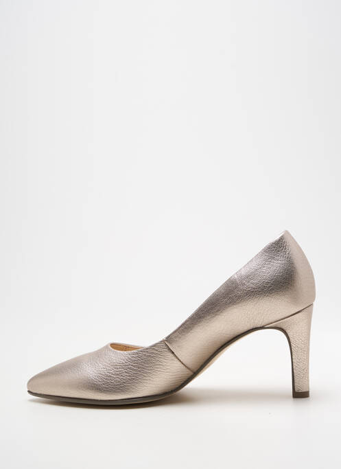Escarpins matière lisse talon de 7 à 9cm argent GABOR femme