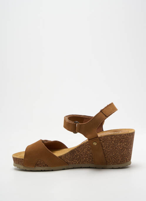 Sandales/nu pieds talon compensé talon de 4 à 6cm marron DORKING femme