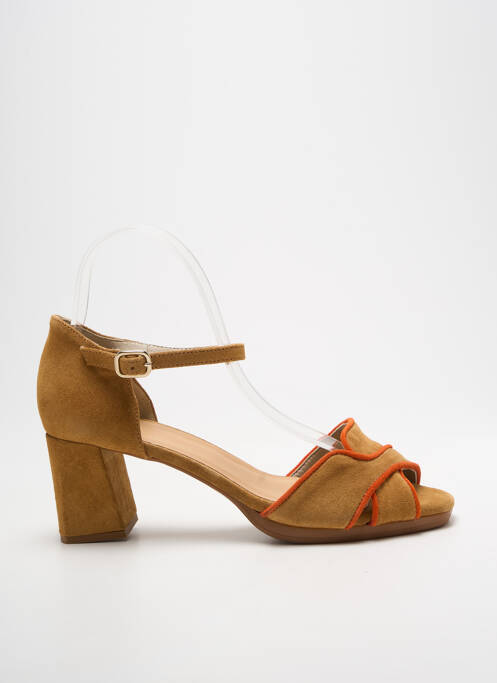 Sandales/nu pieds fermeture bride(s) talon de 4 à 6cm marron DORKING femme