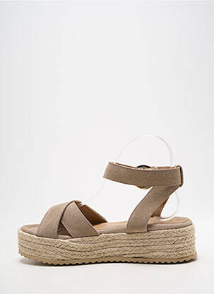 Espadrilles type de semelle amortissante talon de 4 à 6cm beige RAQUEL PEREZ femme