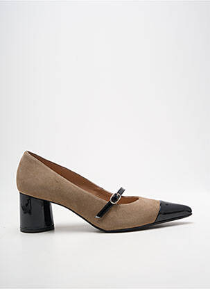 Escarpins fermeture boucle(s) talon de 4 à 6cm beige DANSI femme