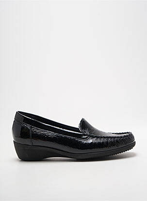 Mocassins effet froissé talon plat jusqu'à 3cm noir ARTIKA SOFT femme