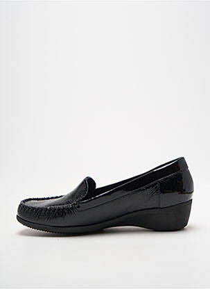 Mocassins effet froissé talon plat jusqu'à 3cm noir ARTIKA SOFT femme