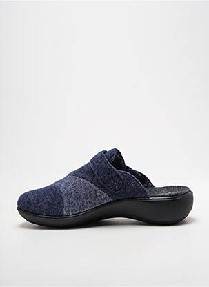 Mules/sabots tissage satiné talon de 4 à 6cm bleu WESTLAND femme