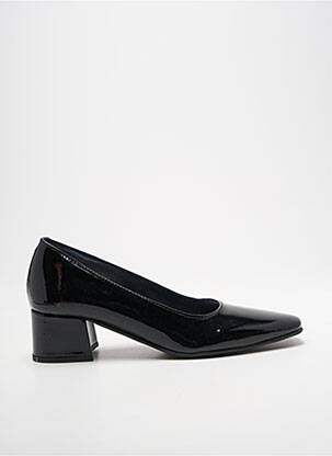 Escarpins matière lisse talon de 4 à 6cm noir MYMA femme