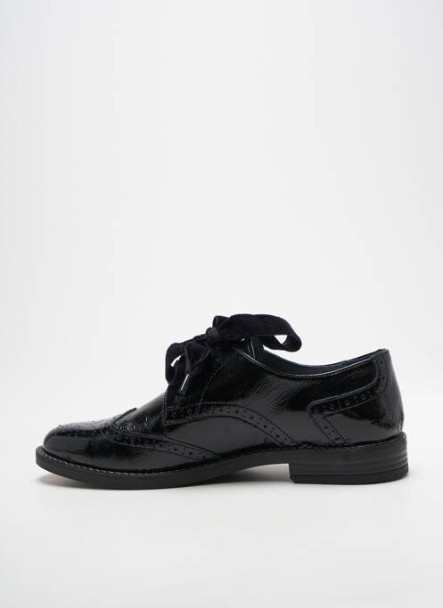 Derbies effet froissé talon plat jusqu'à 3cm noir MYMA femme