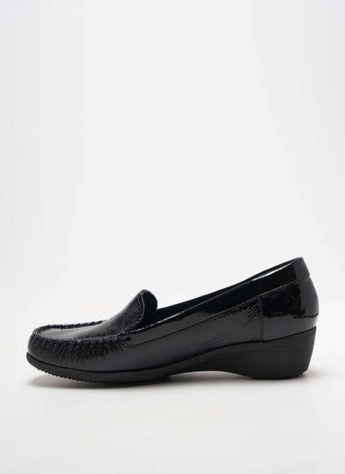 Mocassins effet froissé talon plat jusqu'à 3cm noir ARTIKA SOFT femme