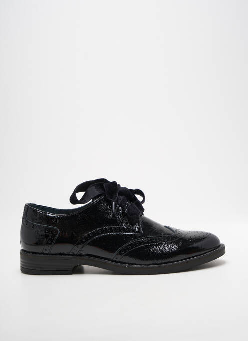 Derbies effet froissé talon plat jusqu'à 3cm noir MYMA femme