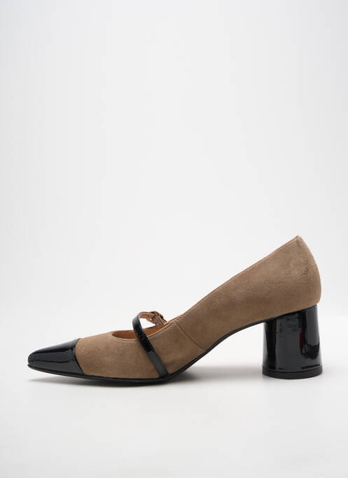 Escarpins fermeture boucle(s) talon de 4 à 6cm beige DANSI femme