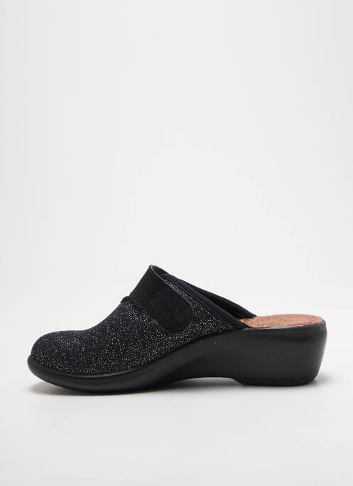 Mules/sabots talon de 4 à 6cm noir FLY FLOT femme