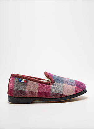Chaussons/pantoufles bout rond talon plat jusqu'à 3cm rose LA VAGUE femme
