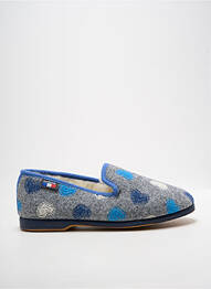Chaussons/pantoufles bout rond talon plat jusqu'à 3cm gris LA VAGUE femme