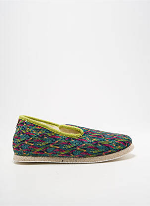 Chaussons/pantoufles bout rond talon plat jusqu'à 3cm vert CHAUSSE MOUTON femme