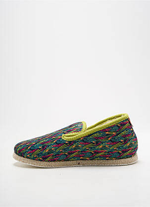 Chaussons/pantoufles bout rond talon plat jusqu'à 3cm vert CHAUSSE MOUTON femme