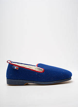 Chaussons/pantoufles bout rond bout rond bleu LA VAGUE homme