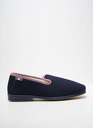 Chaussons/pantoufles bout rond bout rond bleu LA VAGUE homme