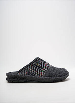 Chaussons/pantoufles bout rond bout rond gris WESTLAND homme