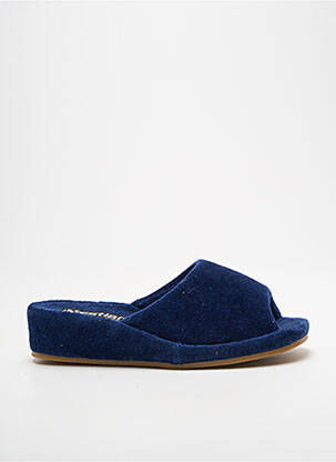 Mules/sabots bout ouvert talon de 4 à 6cm bleu WESTLAND femme