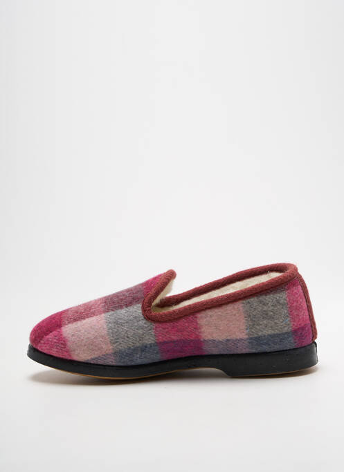 Chaussons/pantoufles bout rond talon plat jusqu'à 3cm rose LA VAGUE femme