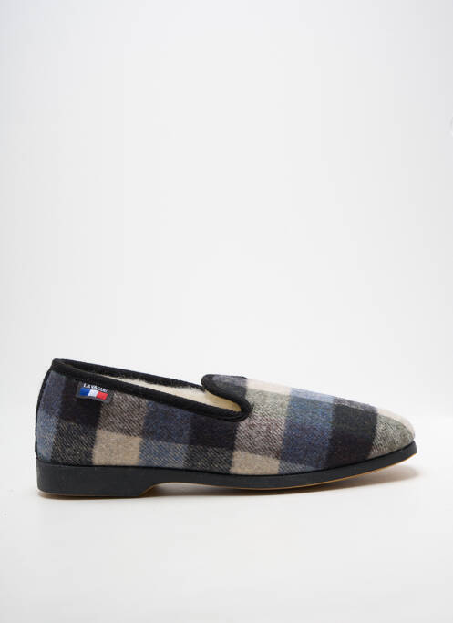 Chaussons/pantoufles bout rond bout rond bleu LA VAGUE homme