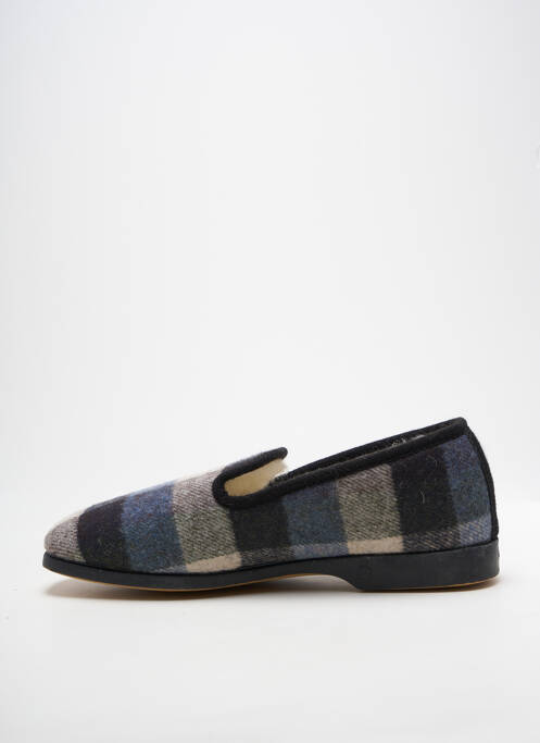 Chaussons/pantoufles bout rond bout rond bleu LA VAGUE homme