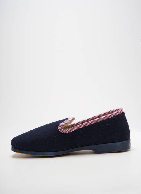 Chaussons/pantoufles bout rond bout rond bleu LA VAGUE homme