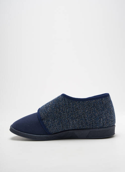 Chaussons/pantoufles fermeture scratch bout rond bleu LA VAGUE unisexe