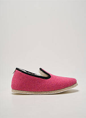 Chaussons/pantoufles bout rond talon plat jusqu'à 3cm rose CHAUSSE MOUTON femme
