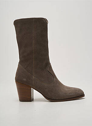 Bottines/boots bout pointu talon de 7 à 9cm gris ALIWELL femme