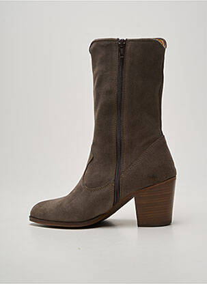 Bottines/boots bout pointu talon de 7 à 9cm gris ALIWELL femme