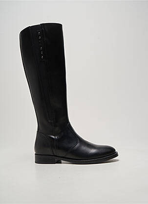 Bottes tissage satiné talon plat jusqu'à 3cm noir NERO GIARDINI femme