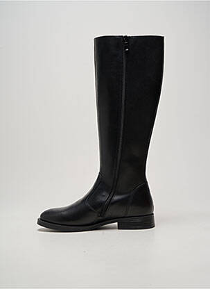 Bottes tissage satiné talon plat jusqu'à 3cm noir NERO GIARDINI femme