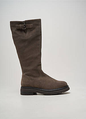 Bottes bout rond talon de 4 à 6cm gris ALIWELL femme