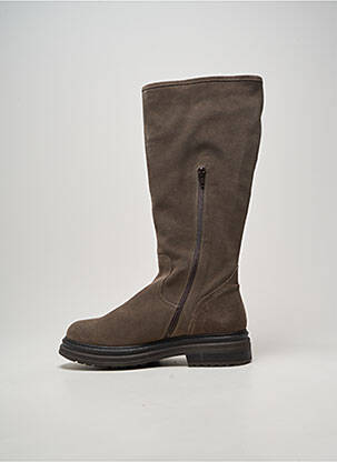 Bottes bout rond talon de 4 à 6cm gris ALIWELL femme
