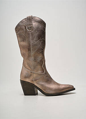 Bottes bout pointu talon de 7 à 9cm or NERO GIARDINI femme