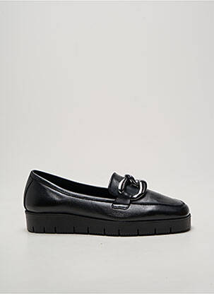 Mocassins bout carré talon plat jusqu'à 3cm noir REQINS femme
