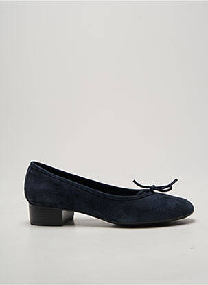 Escarpins talon plat jusqu'à 3cm bleu REQINS femme