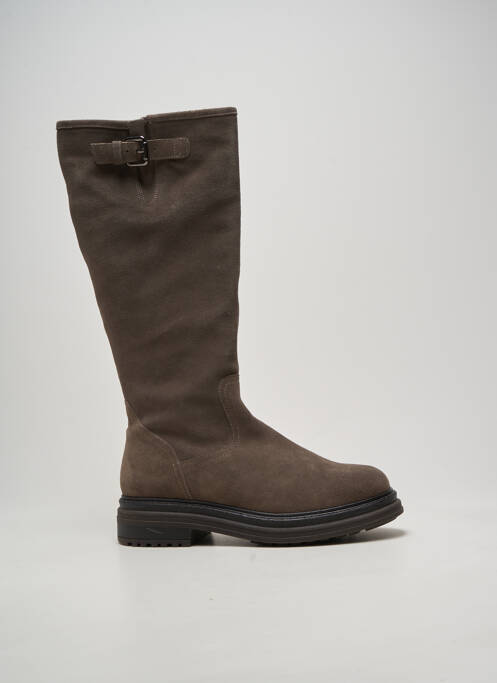 Bottes bout rond talon de 4 à 6cm gris ALIWELL femme
