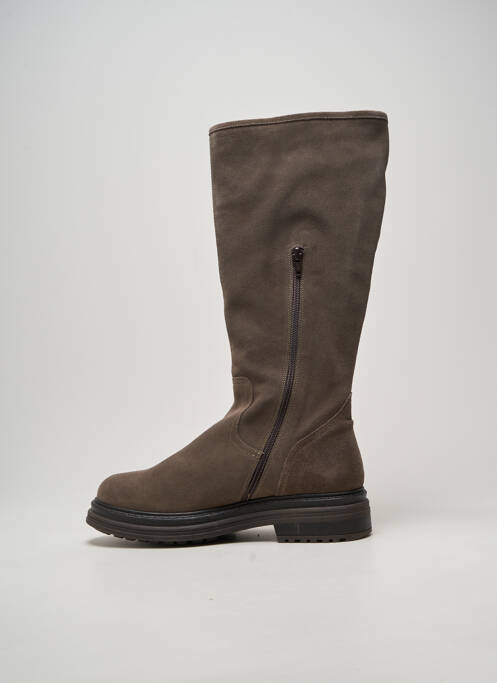 Bottes bout rond talon de 4 à 6cm gris ALIWELL femme