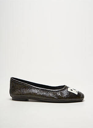 Ballerines bout carré talon plat jusqu'à 3cm vert REQINS femme