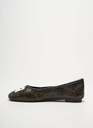 Ballerines bout carré talon plat jusqu'à 3cm vert REQINS femme