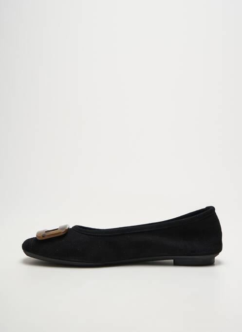 Ballerines bout carré talon plat jusqu'à 3cm noir REQINS femme