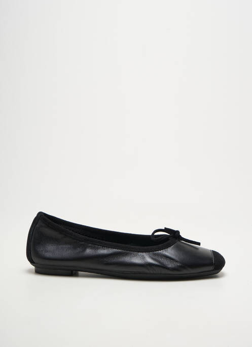 Ballerines tissage satiné talon plat jusqu'à 3cm noir REQINS femme