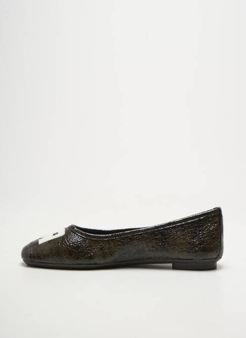 Ballerines bout carré talon plat jusqu'à 3cm vert REQINS femme
