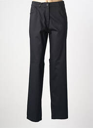 Pantalon droit tissage popeline taille normale noir PAUL BRIAL femme