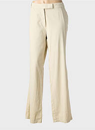 Pantalon chino fermeture zippée sous rabat boutonné taille normale beige ARMOR LUX femme