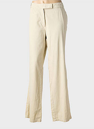 Pantalon chino fermeture zippée sous rabat boutonné taille normale beige ARMOR LUX femme