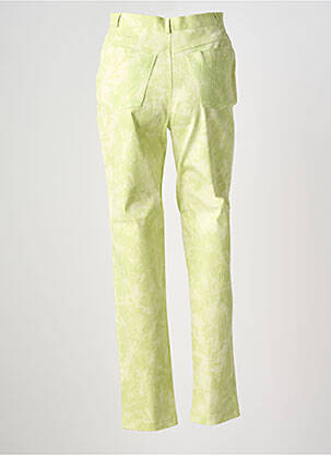 Jeans coupe slim tissage brut taille normale vert FEDORA femme