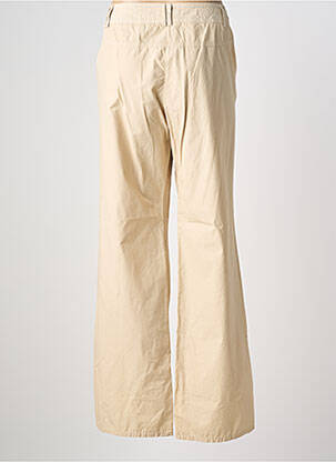 Pantalon droit tissage popeline taille normale beige MAE MAHE femme